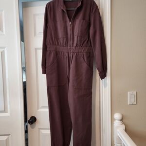 Elegant Women's Plum Jumpsuit